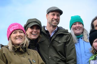 The Prince and Princess of Wales (known as Duke and Duchess of Rothesay when in Scotland) during a visit to Beachwatch Bute in Ettrick Bay